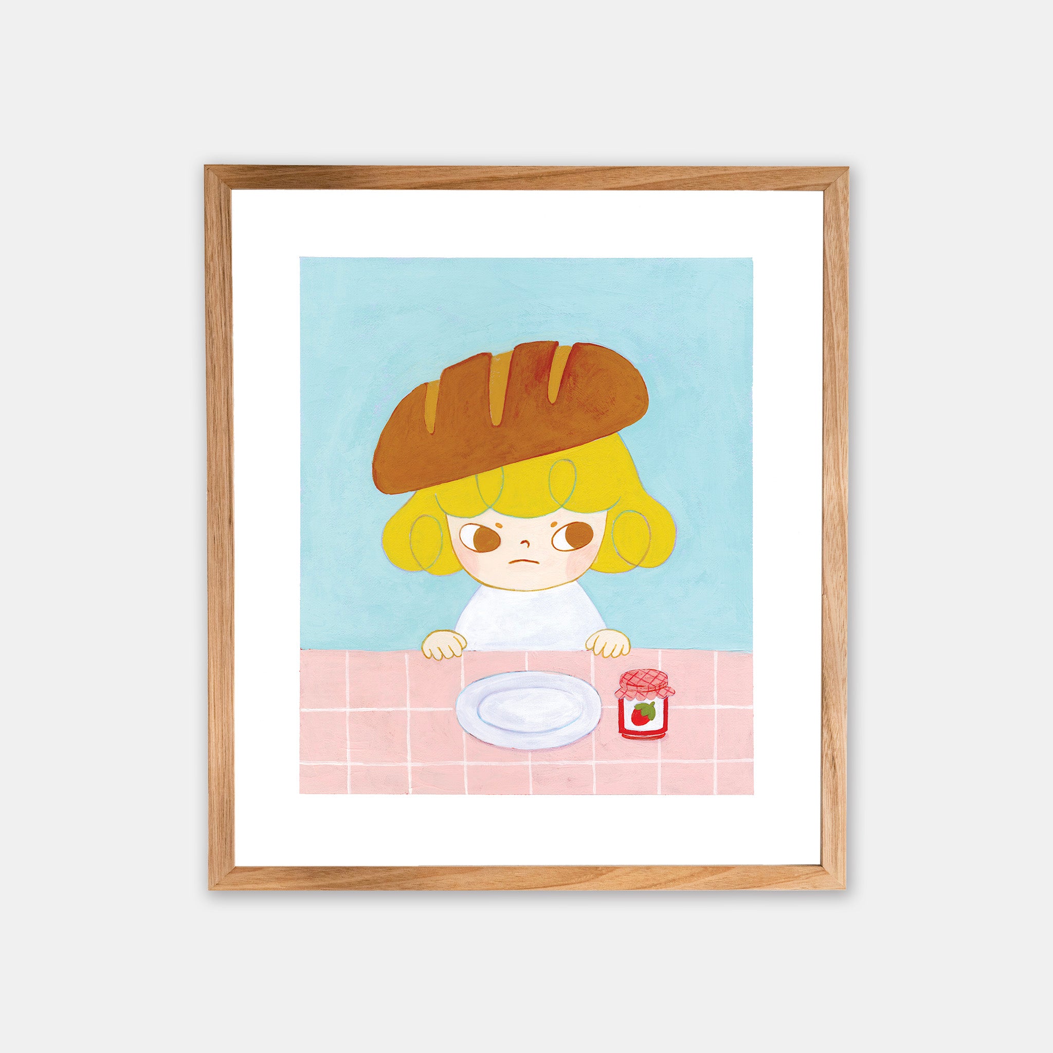 Bread On My Head Signed Fine Art Print