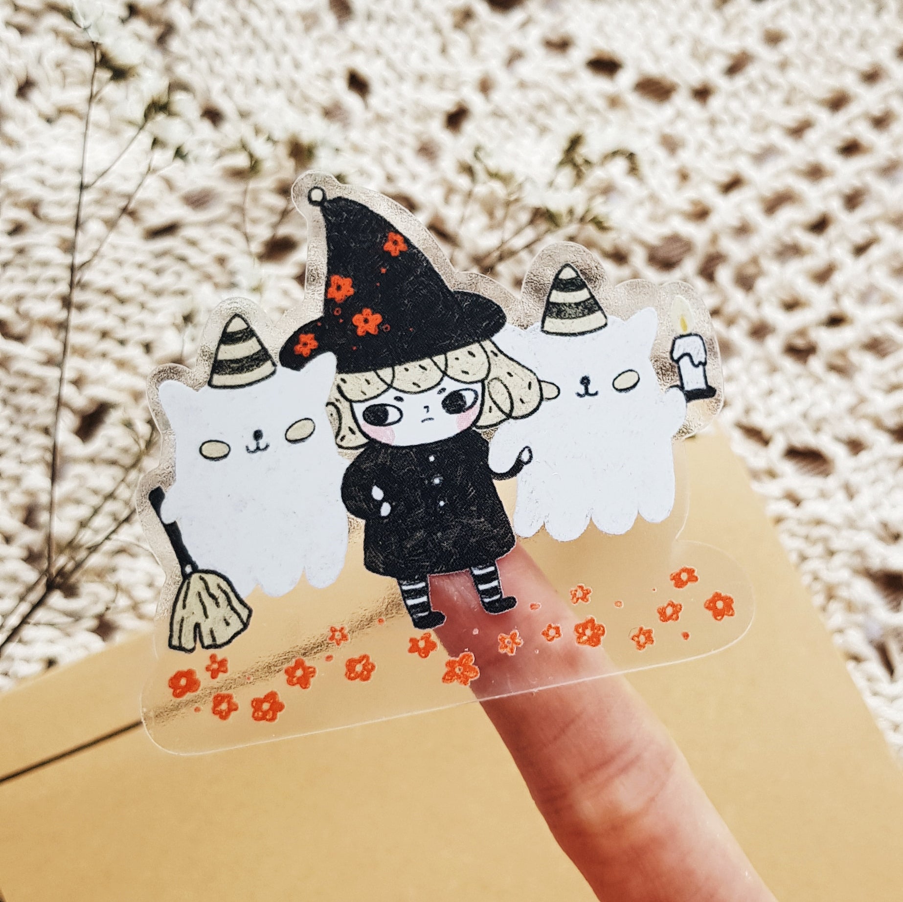 Halloween Pepper Clear Sticker