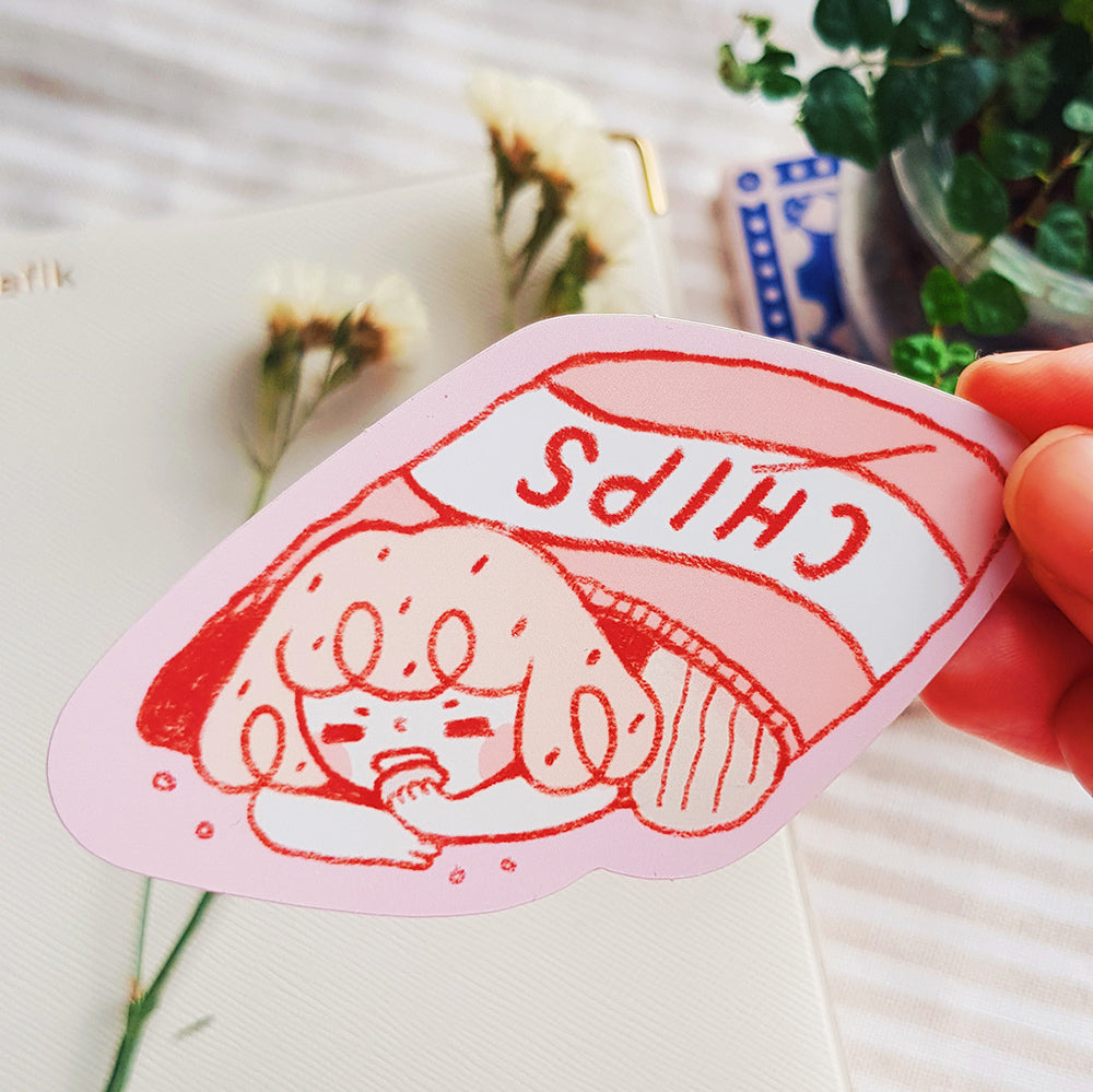 Chips Vinyl/ Holographic Sticker